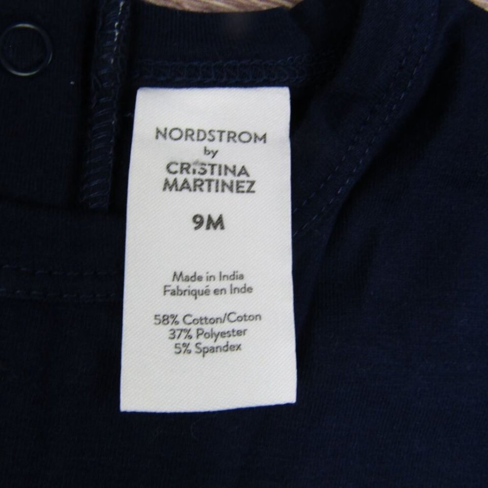 Nordstrom Christina Martinez NEW Toddler Baby 9M Blue Floral Dress Cute Spring - Picture 3 of 4